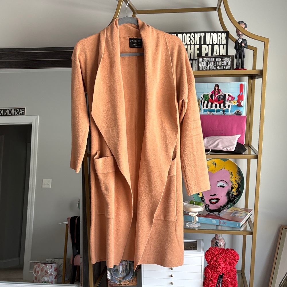 Peach Women's Cardigan Sweater